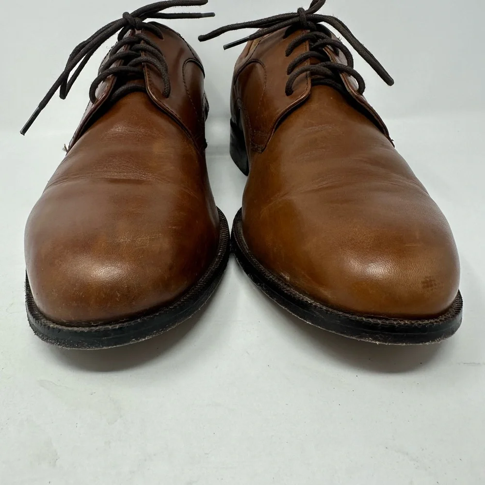 Johnston & Murphy 59-2016 Shoes Men's Sz 12M Oxford Dress Brown Leather Lace Up